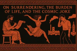 On Surrendering the Burden of Life and the Cosmic Joke